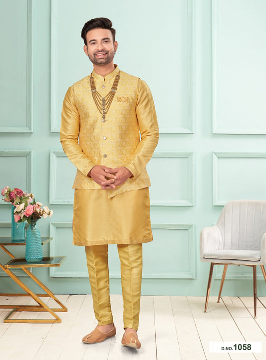 Kurta Pyjama With Jacket