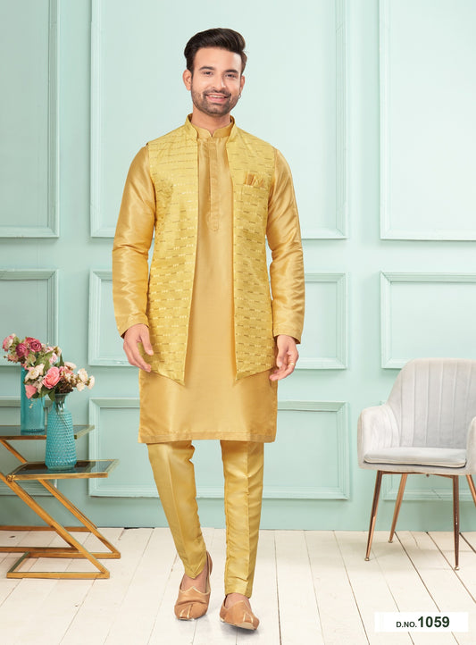 Kurta Pyjama With Jacket