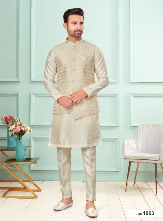 Kurta Pyjama With Jacket