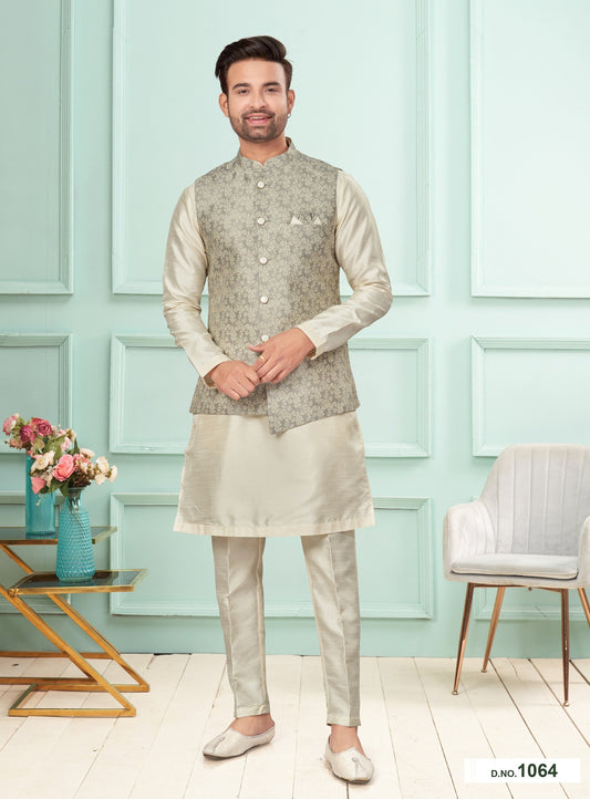 Kurta Pyjama With Jacket