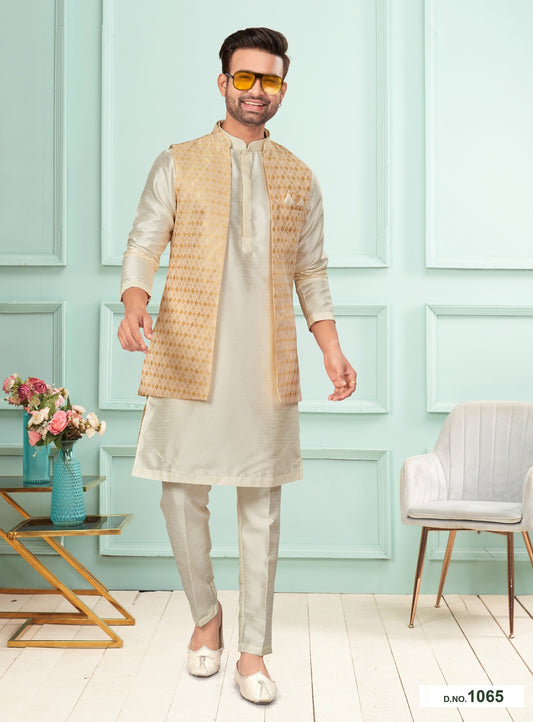 Kurta Pyjama With Jacket