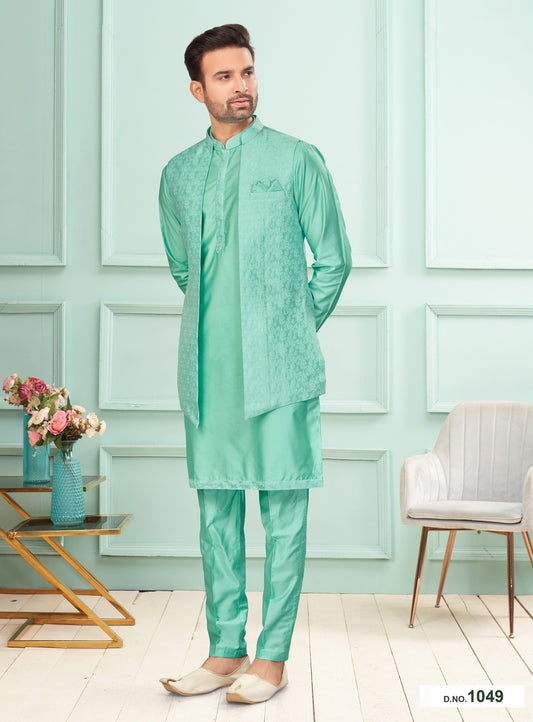Kurta Pyjama With Jacket