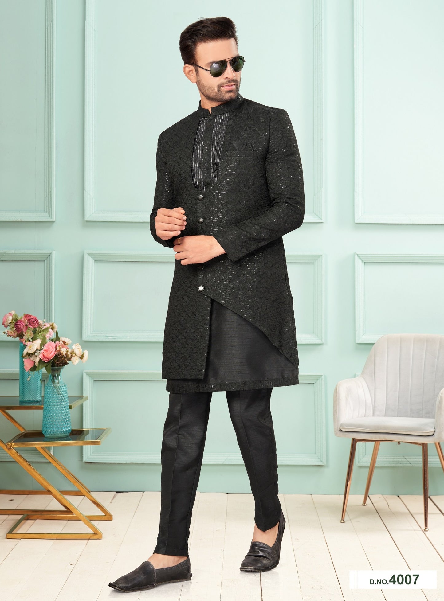 Kurta Pyjama With Jacket