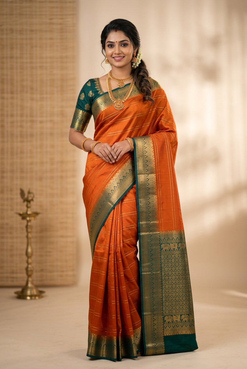 Pure Mysore Silk Saree.