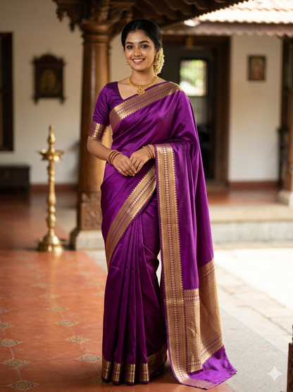 Pure Mysore Silk Saree ( 60 Grams )