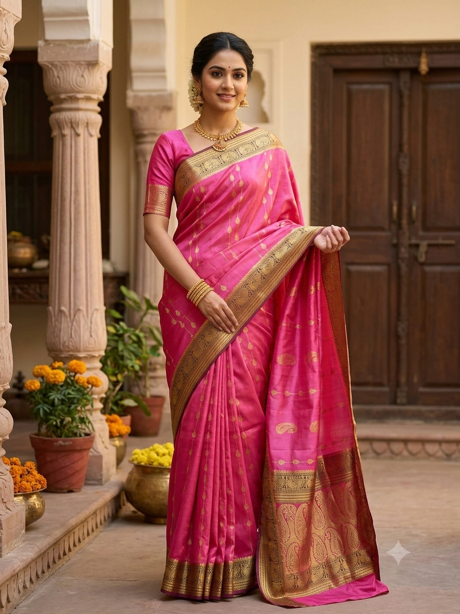 Pure Mysore Silk Saree.