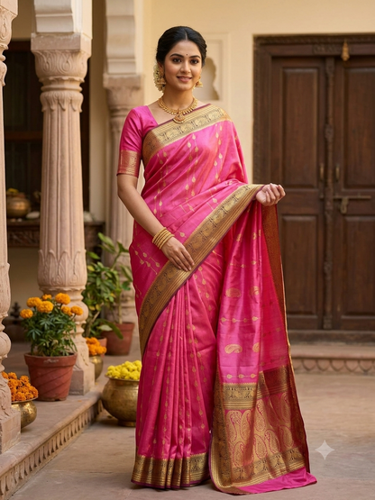 Pure Mysore Silk Saree.