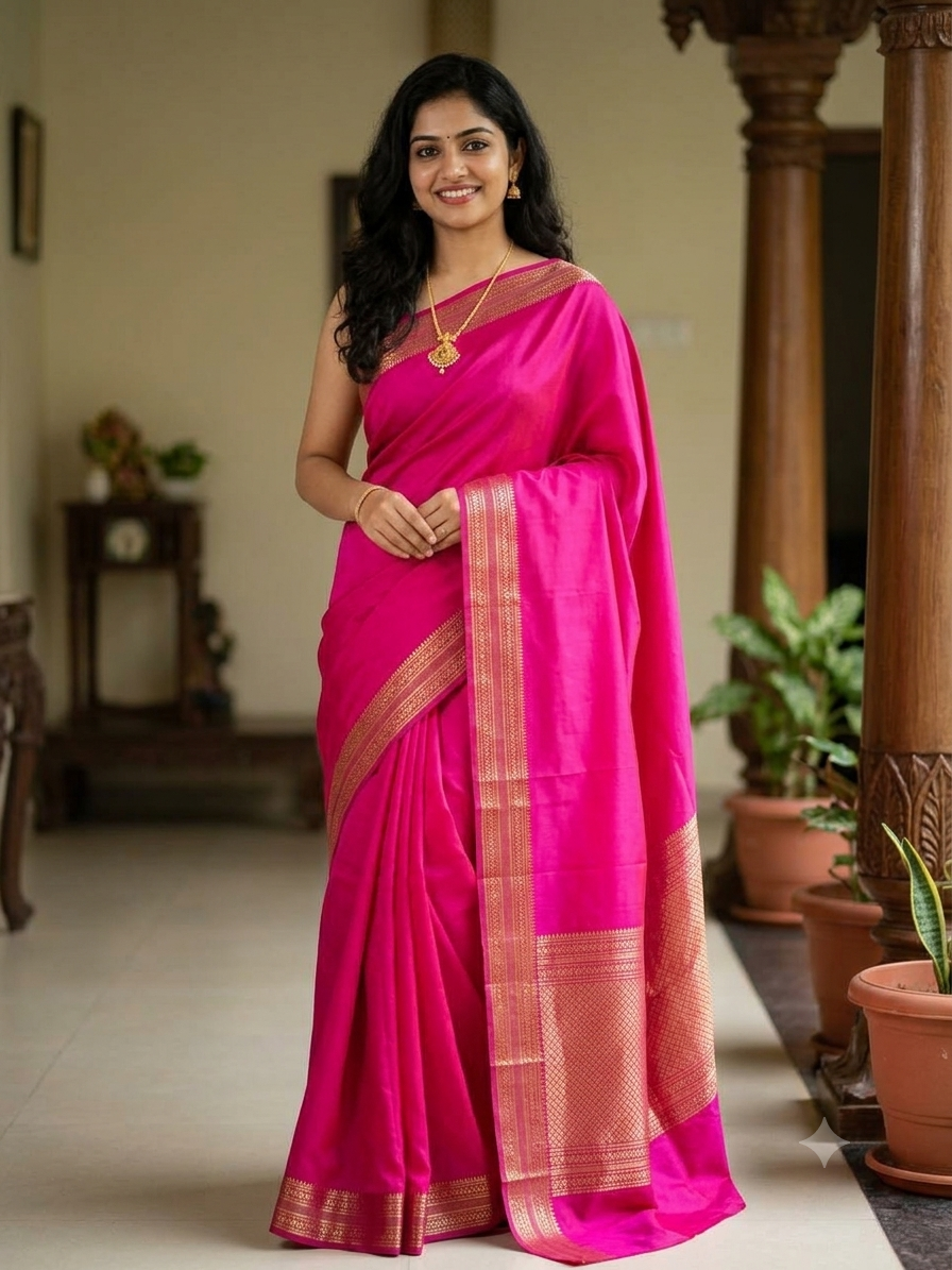 Pure Mysore Silk Saree.