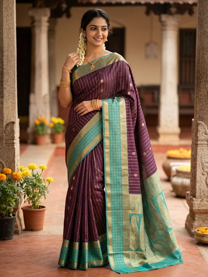 Kanchi Mix Silk Saree