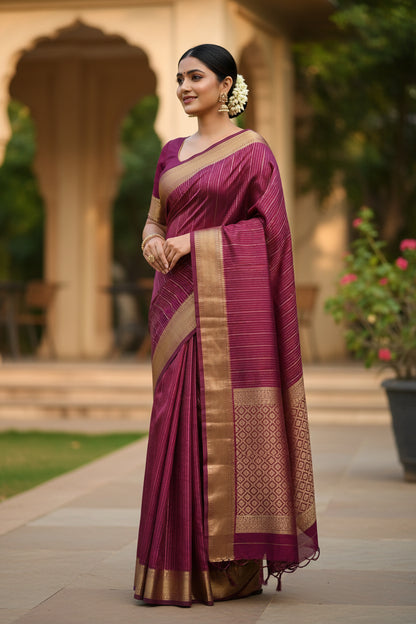 Pure Mysore Silk Saree ( 60 Grams )