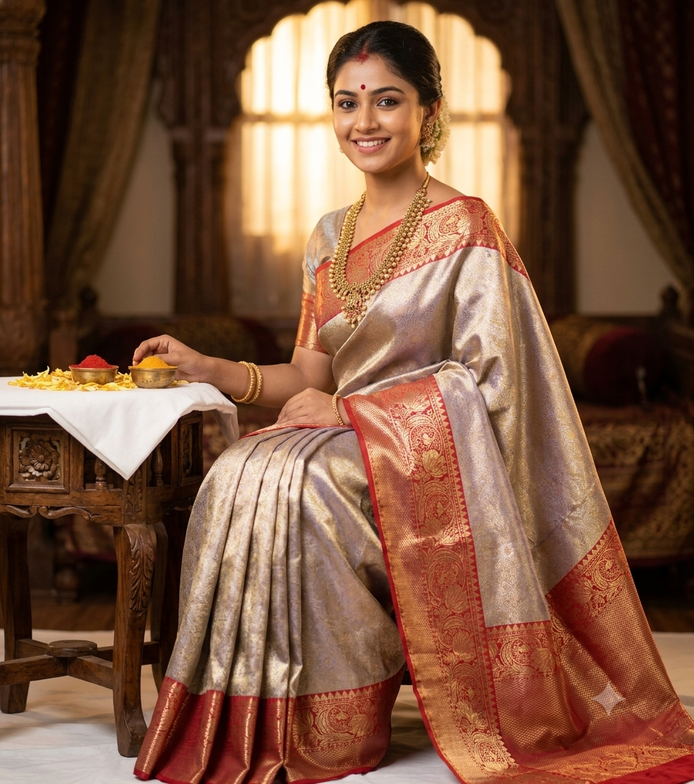Kanchi Mix Silk Saree
