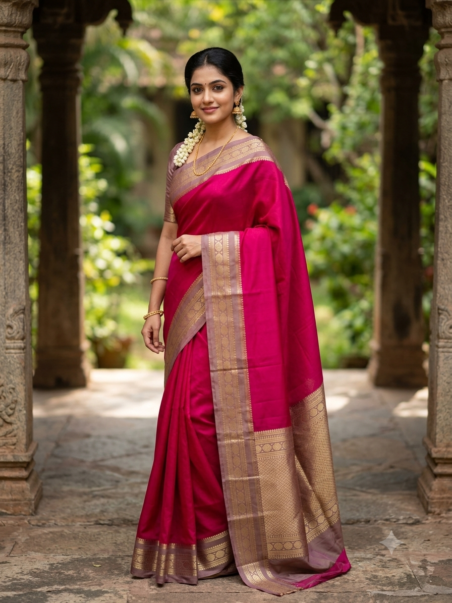 Pure Mysore Silk Saree.