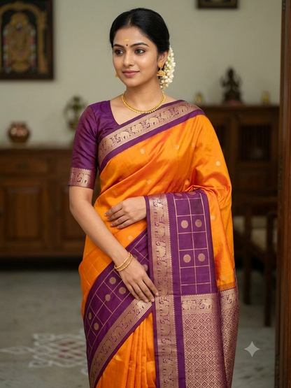 Kanchi Mix Silk Saree