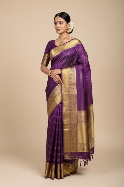 Pure Mysore Silk Saree ( 60 Grams )