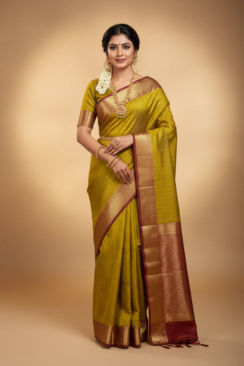 Kanchi Mix Silk Saree