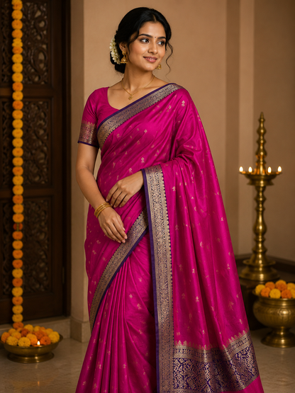 Pure Mysore Silk Saree.