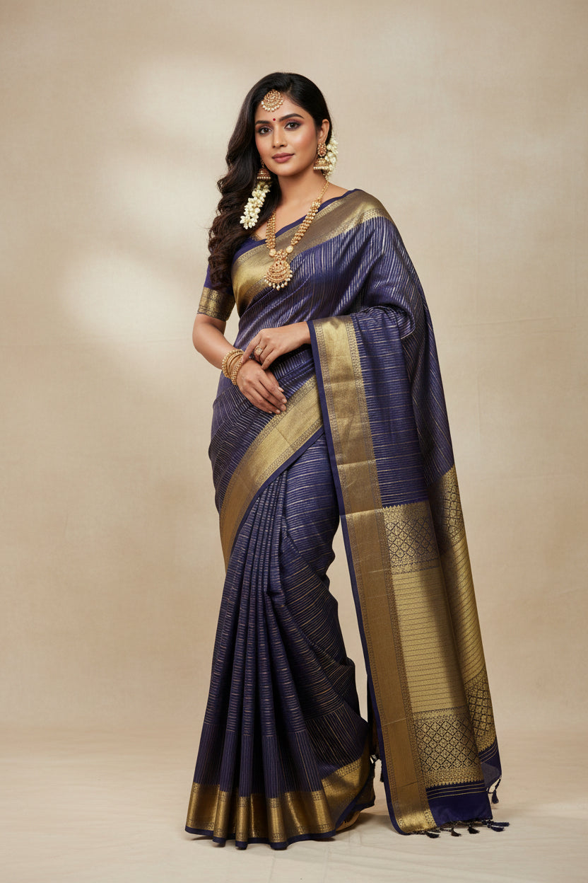 Pure Mysore Silk Saree ( 60 Grams )
