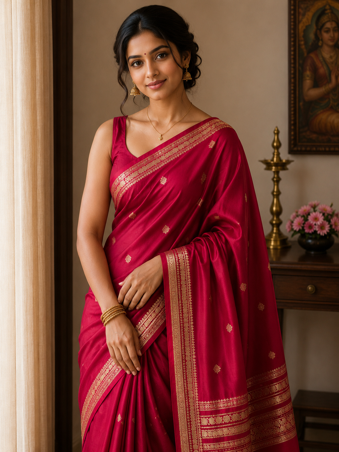 Pure Mysore Silk Saree ( 60 Grams )
