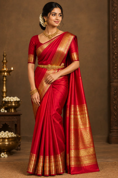 Pure Mysore Silk Saree ( 60 Grams )
