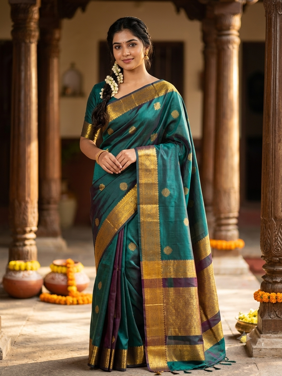 Pure Kanchipuram Silk Saree