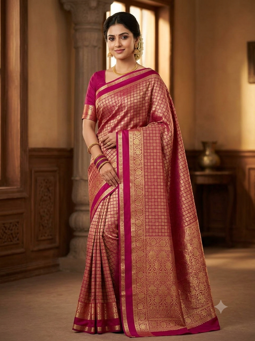 Pure Mysore Silk Saree.