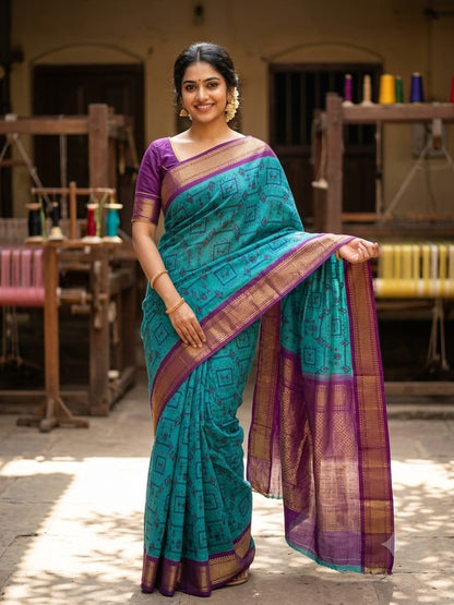 Pure Cotton Silk Saree