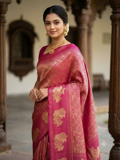 Kanchi Mix Silk Saree