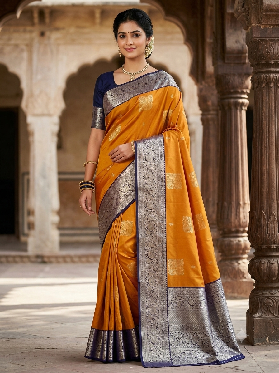 Kanchi Mix Silk Saree