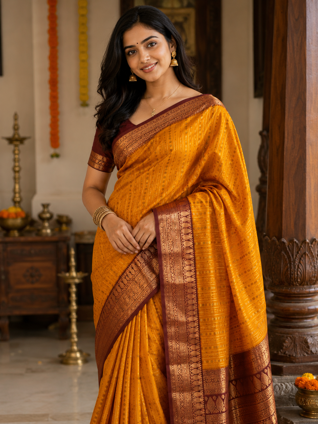 Kanchi Mix Silk Saree