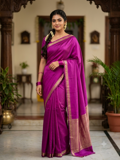 Pure Mysore Silk Saree.