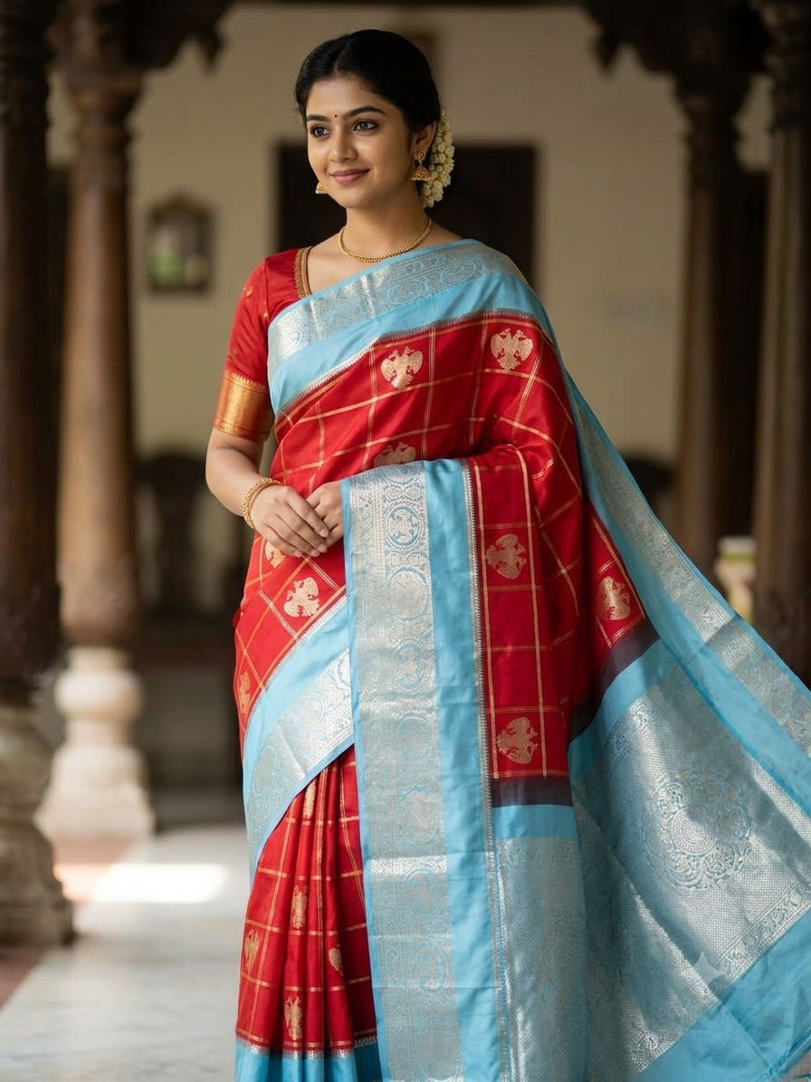 Kanchi Mix Silk Saree