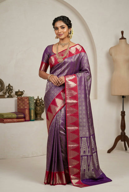 Kanchi Mix Silk Saree