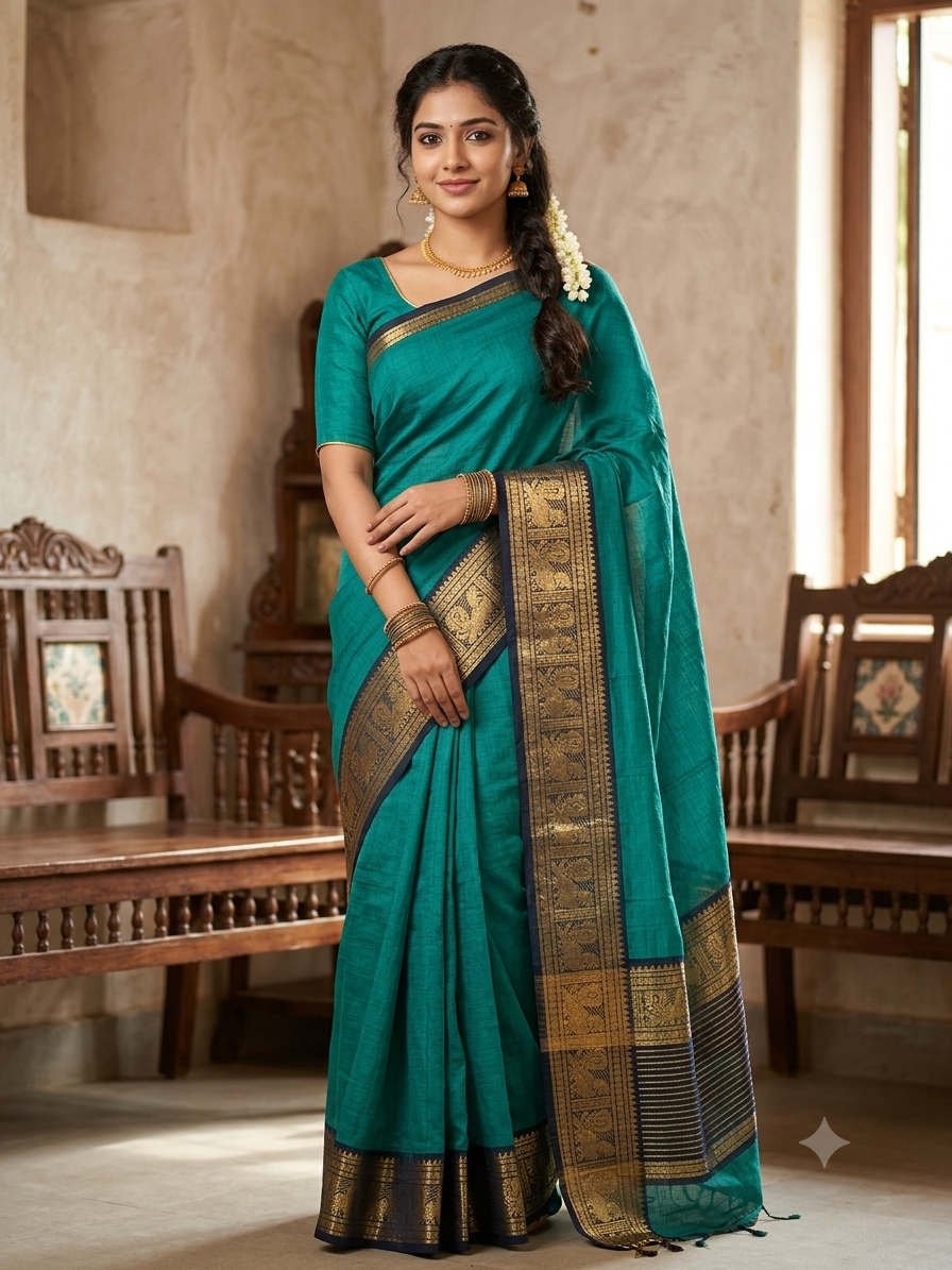 Pure Cotton Silk Saree