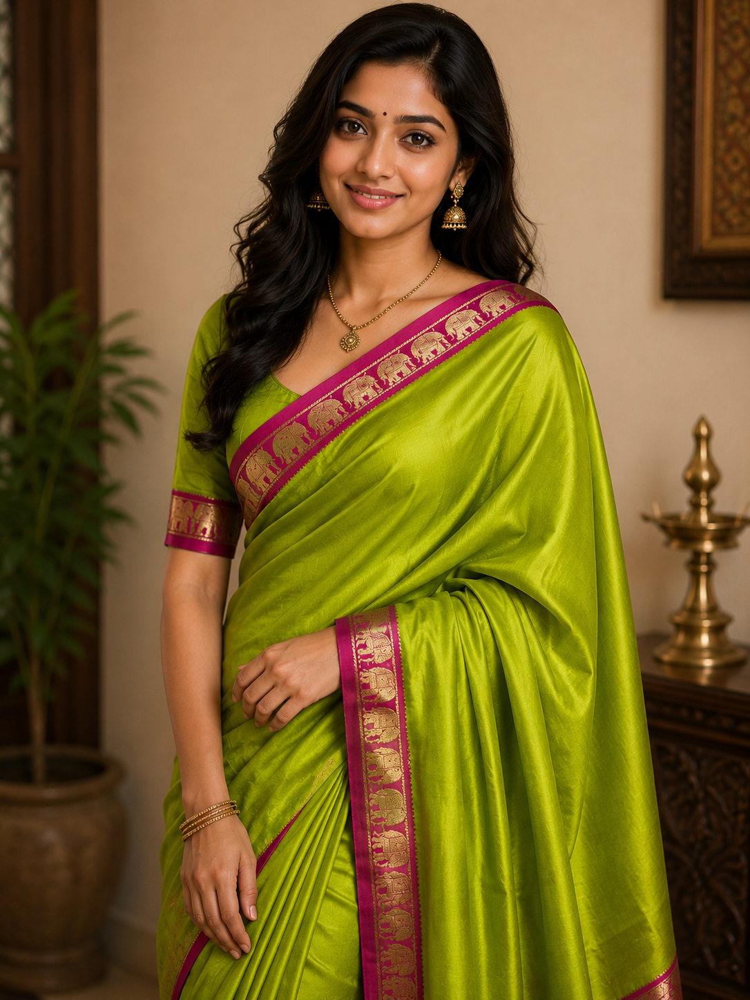 Pure Mysore Silk Saree.