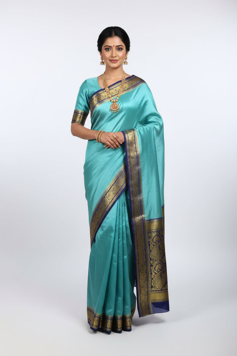 Pure Mysore Silk Saree ( 60 Grams )