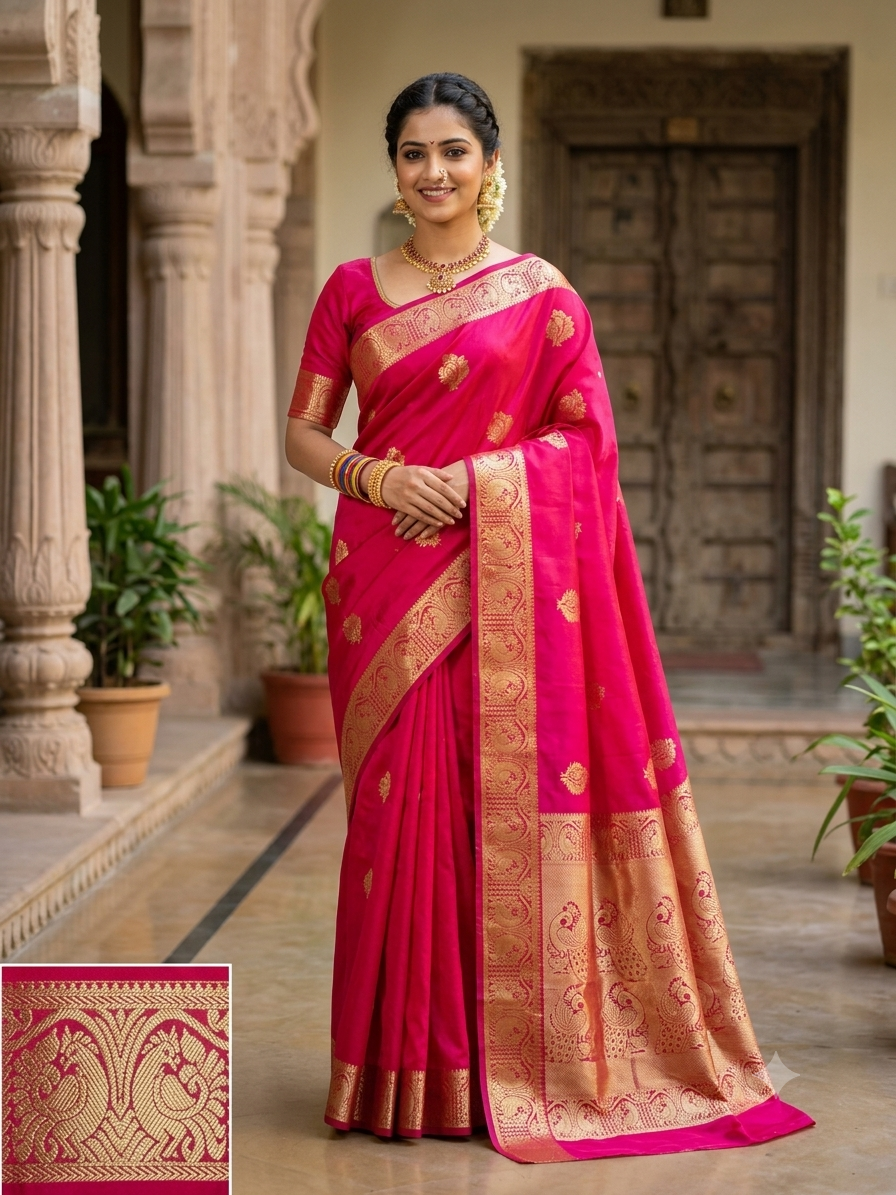 Kanchi Mix Silk Saree