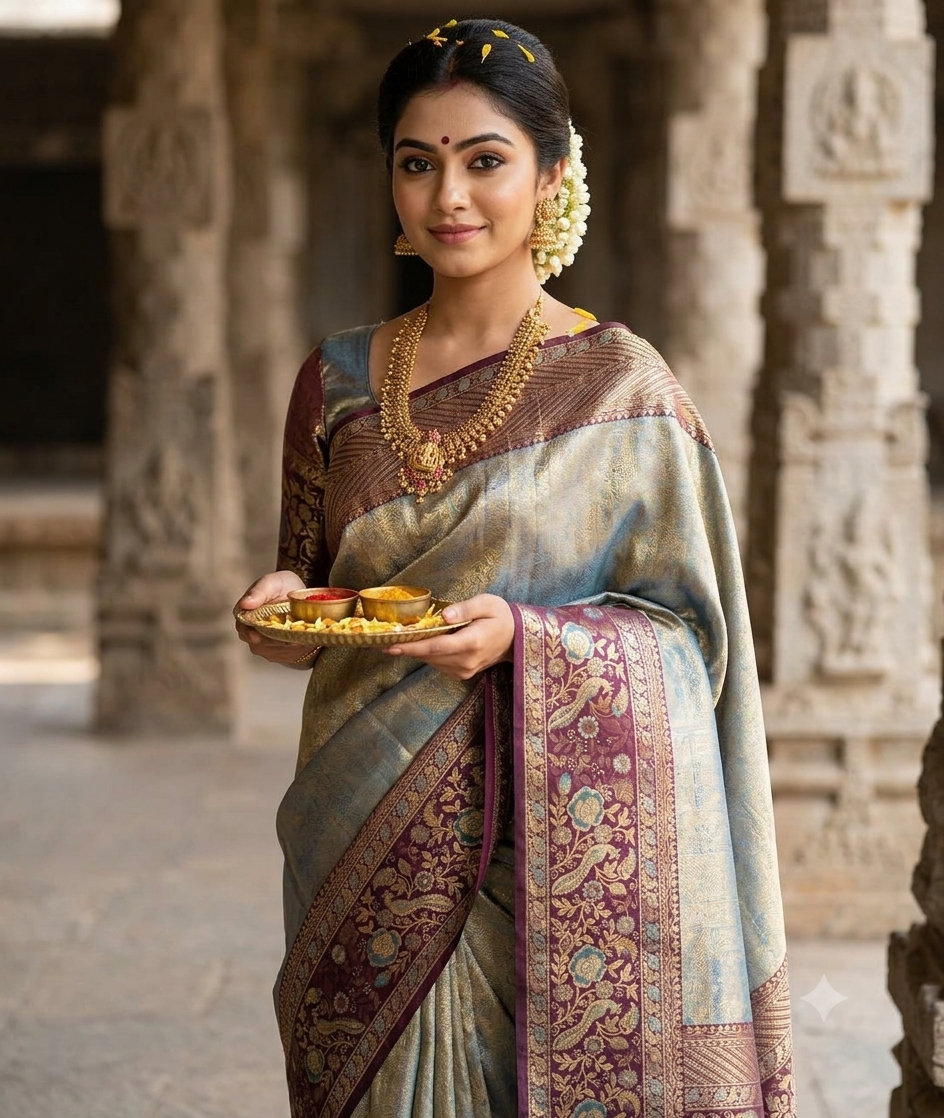 Kanchi Mix Silk Saree