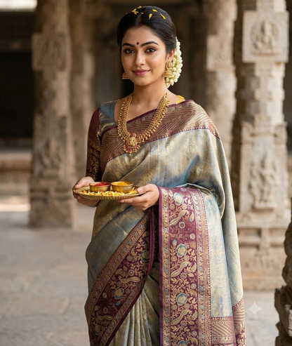 Kanchi Mix Silk Saree
