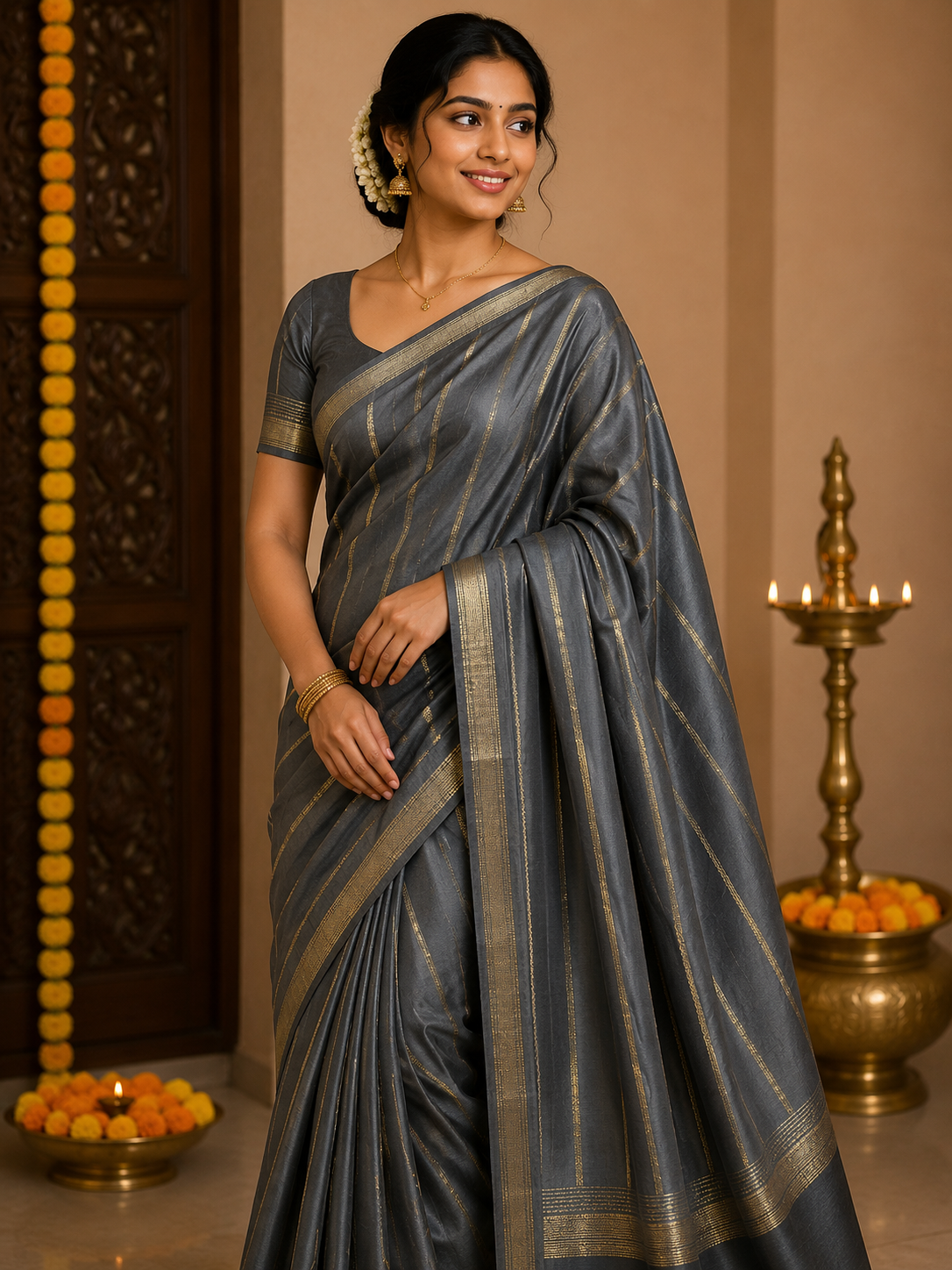 Pure Mysore Silk Saree.