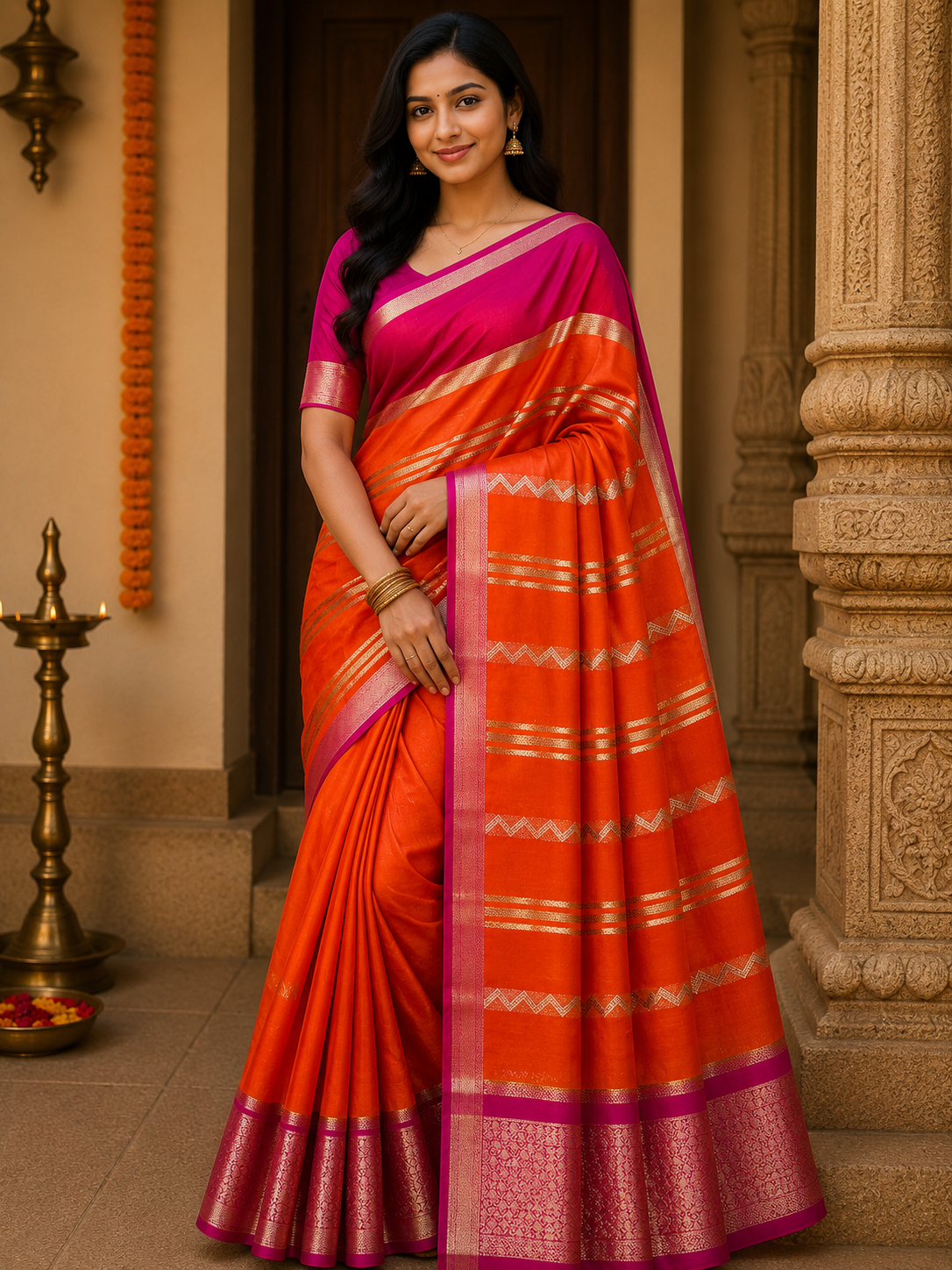 Artificial / Mix Crape Sarees