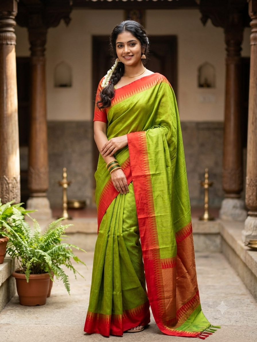 Pure Cotton Silk Saree