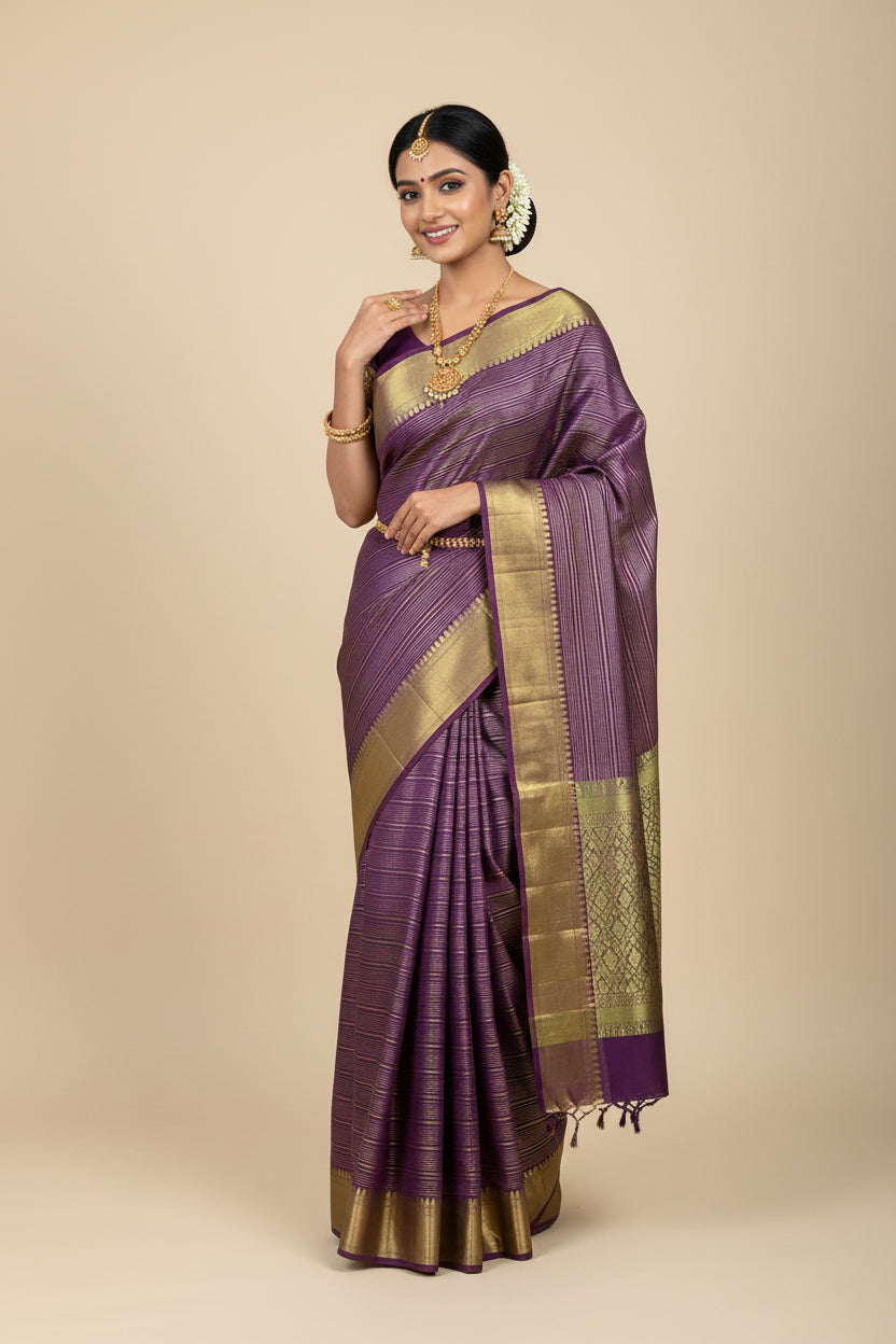 Pure Mysore Silk Saree.