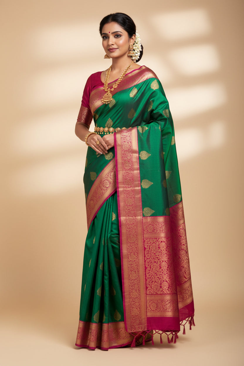 Kanchi Mix Silk Saree