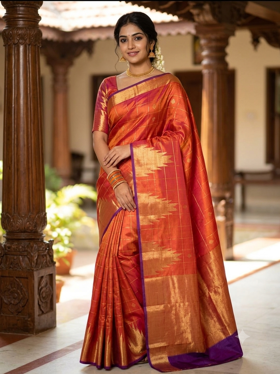 Kanchi Mix Silk Saree