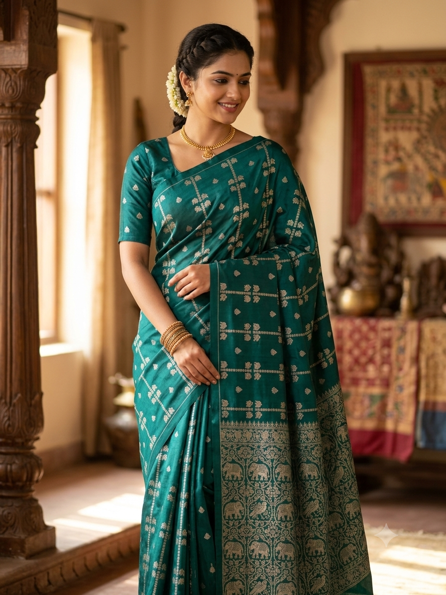 Pure Mysore Silk Saree.