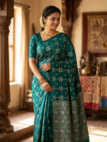 Pure Mysore Silk Saree.