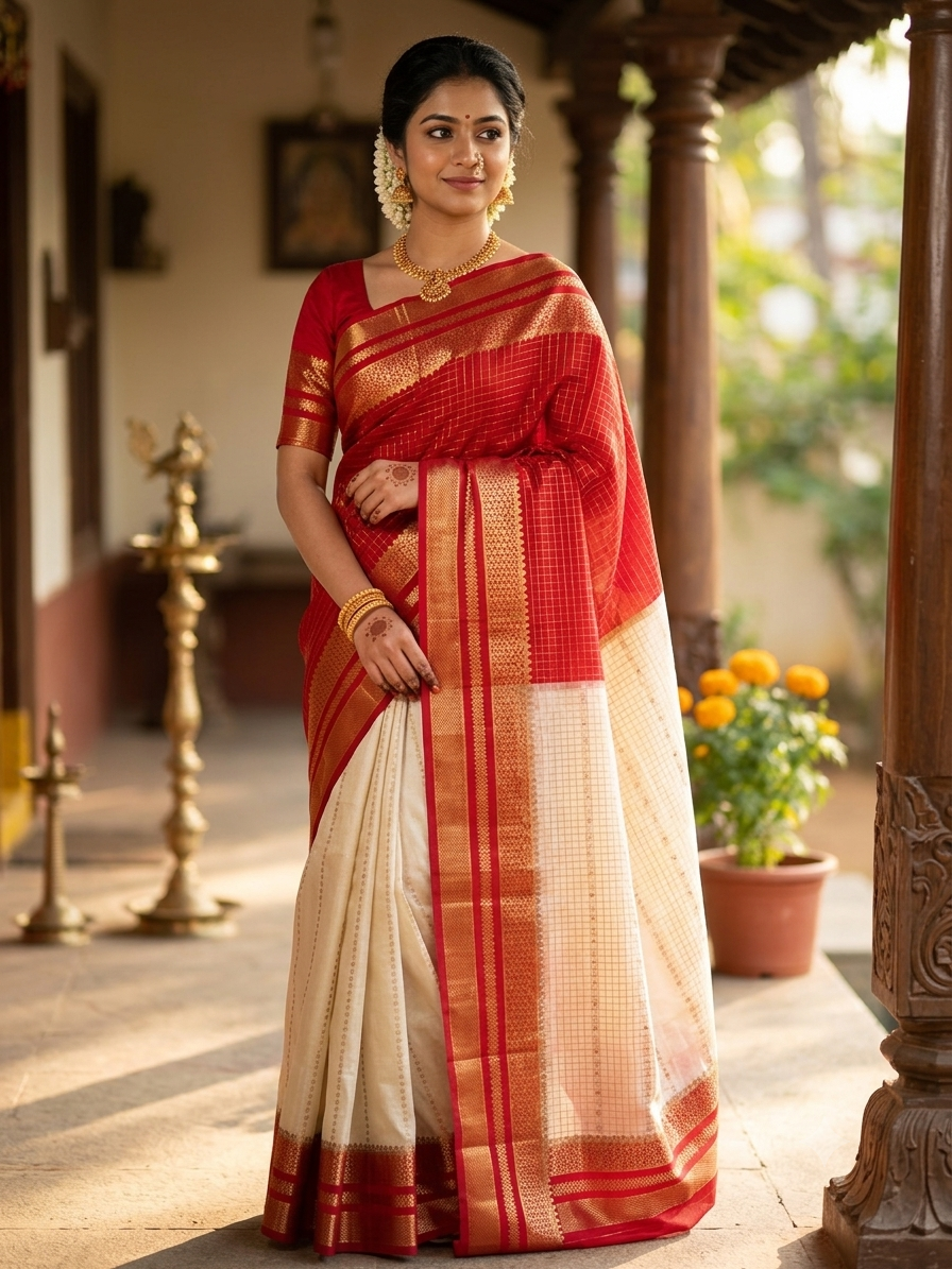 Pure Mysore Silk Saree.
