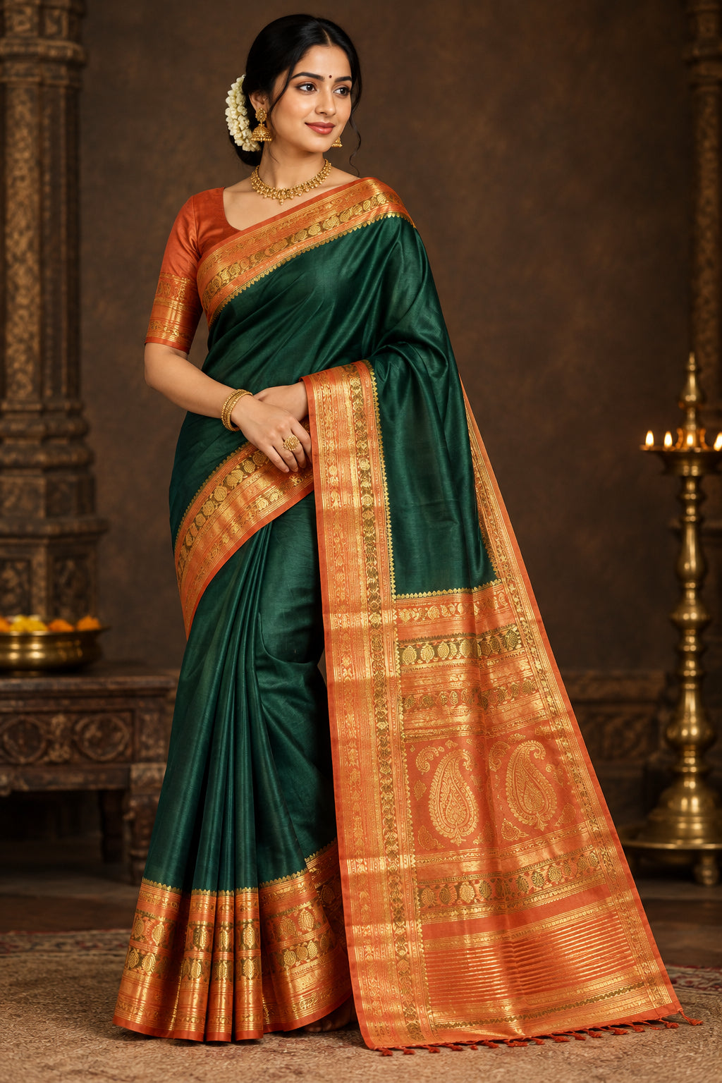 Pure Mysore Silk Saree ( 60 Grams )