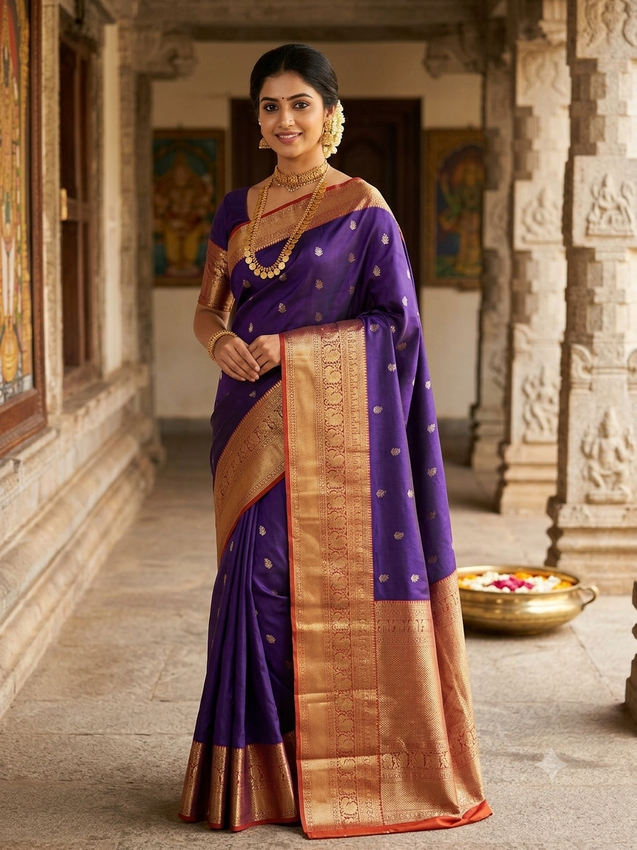 Kanchi Mix Silk Saree