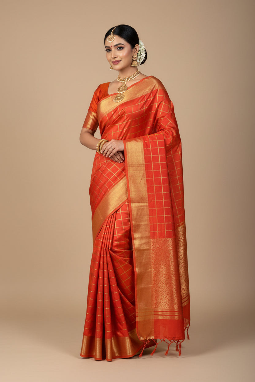 Kanchi Mix Silk Saree